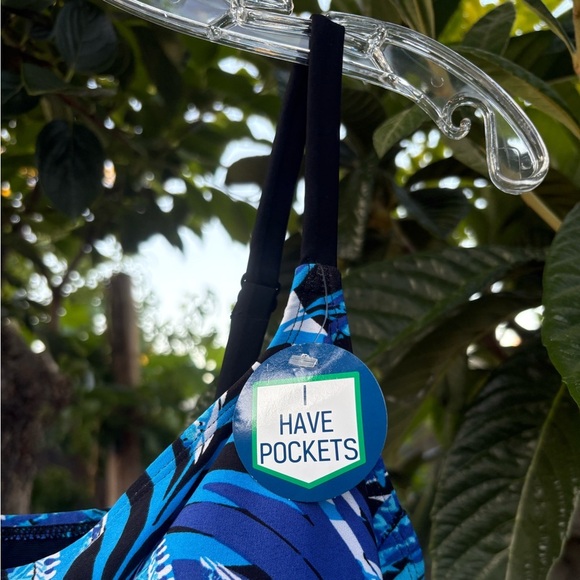 Longitude Long Torso Ruffle Faux Skirtini Size 12 - Picture 4 of 11